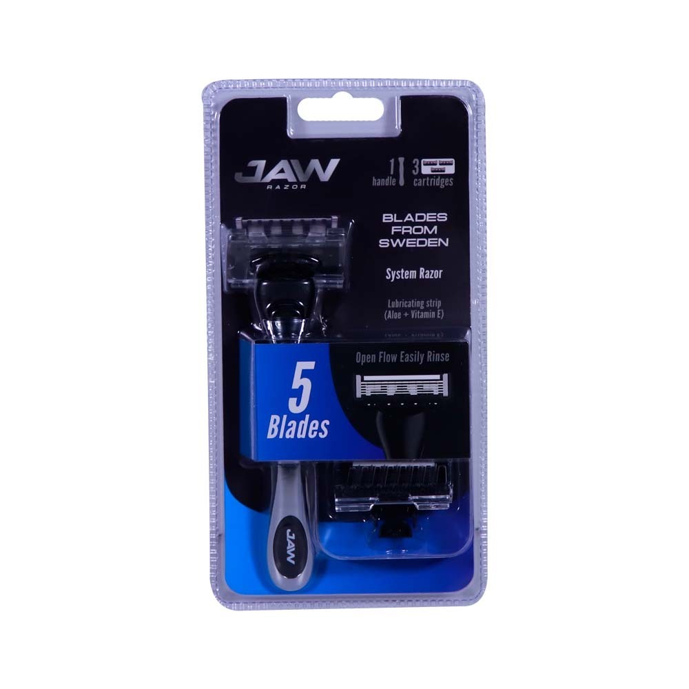 Jaw Razor 5 Blades with 3 Cartridges