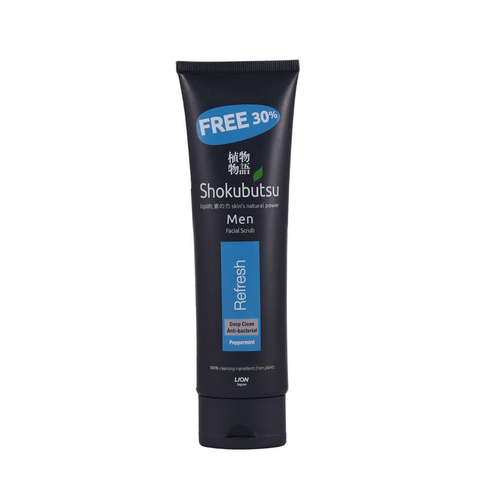 Shokubutsu Refresh Men Facial Scrub 130G