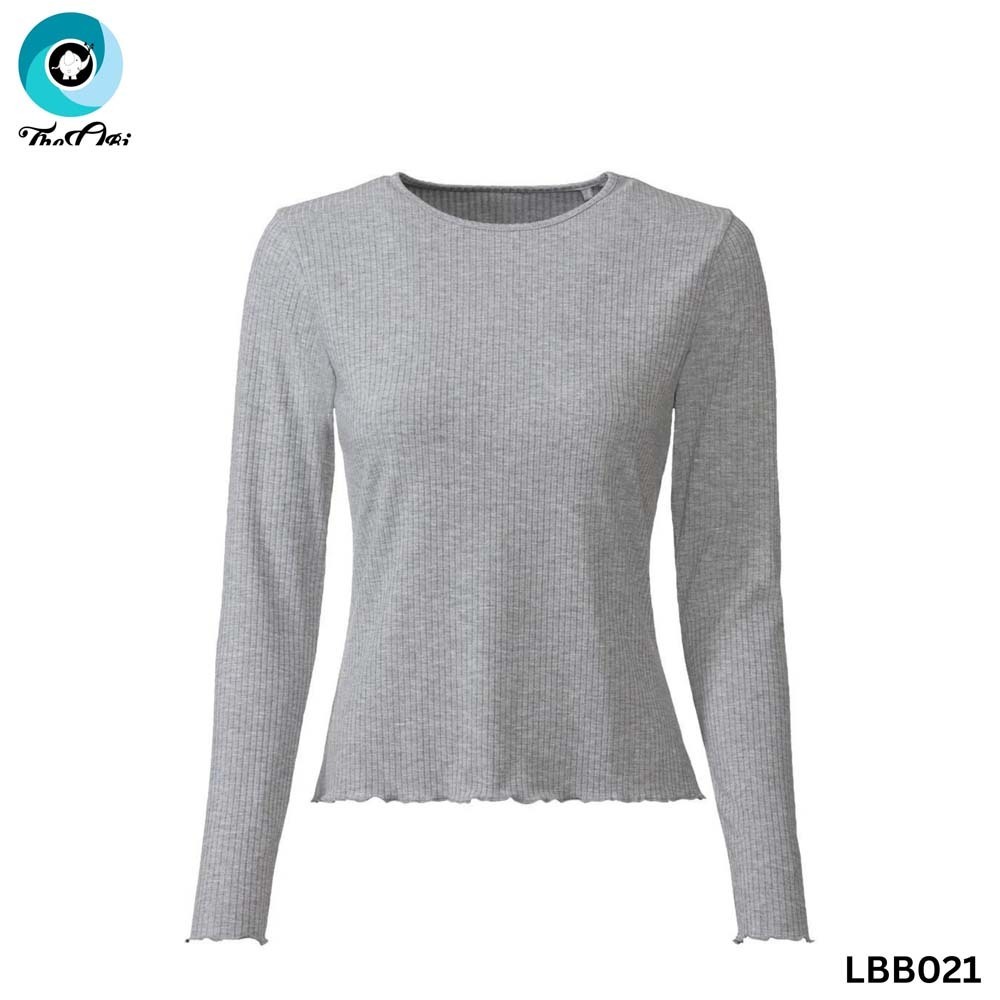 The Ori Women Long Top Gray LBB021 (Extra Small)