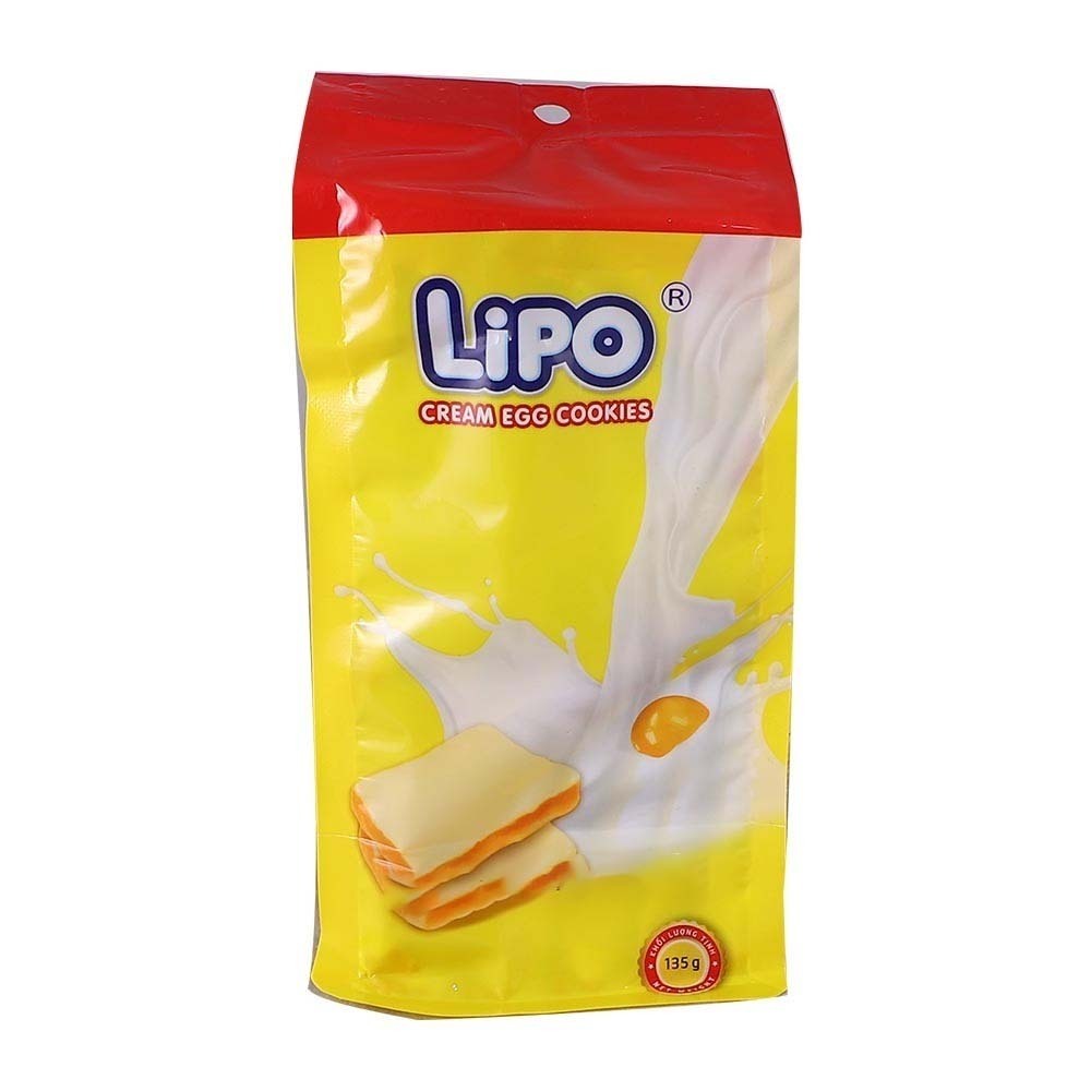 Lipo Cream Egg Cookies 135G