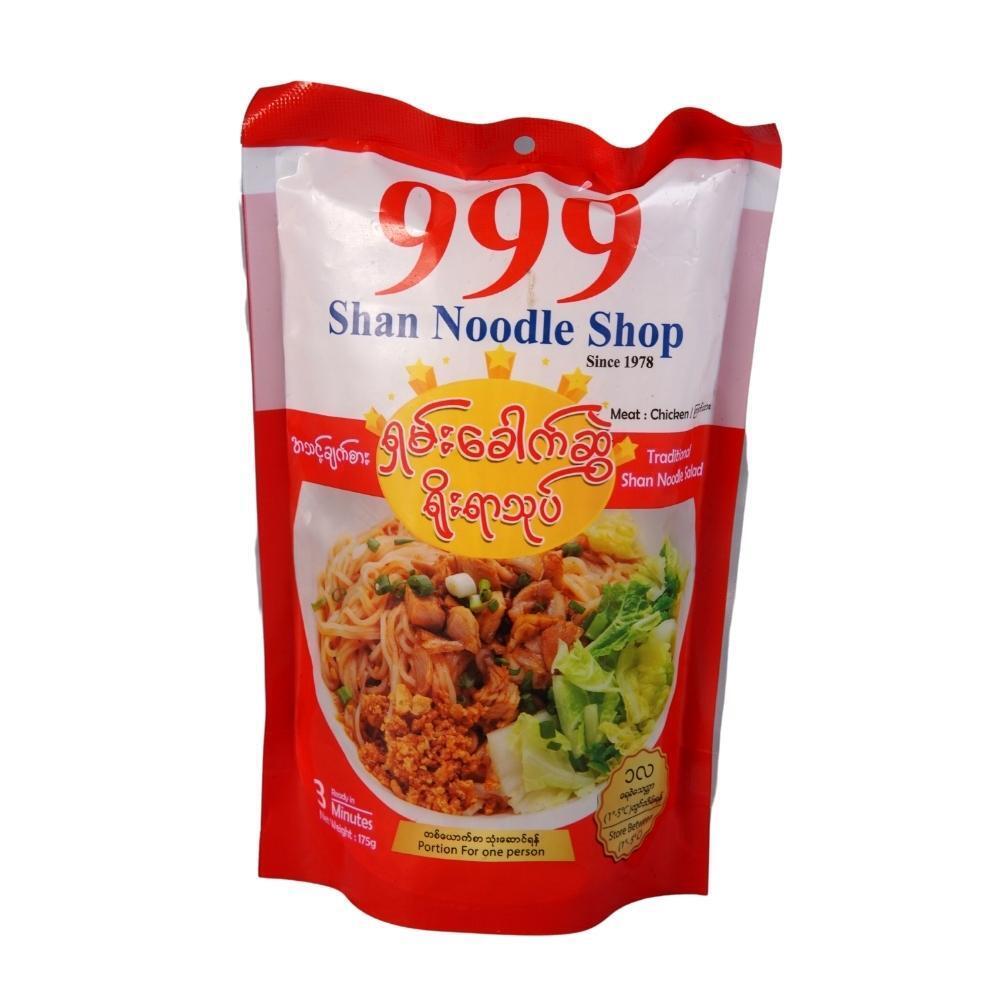 999 Traditional Shan Rice Noodle Slad Chicken 175G