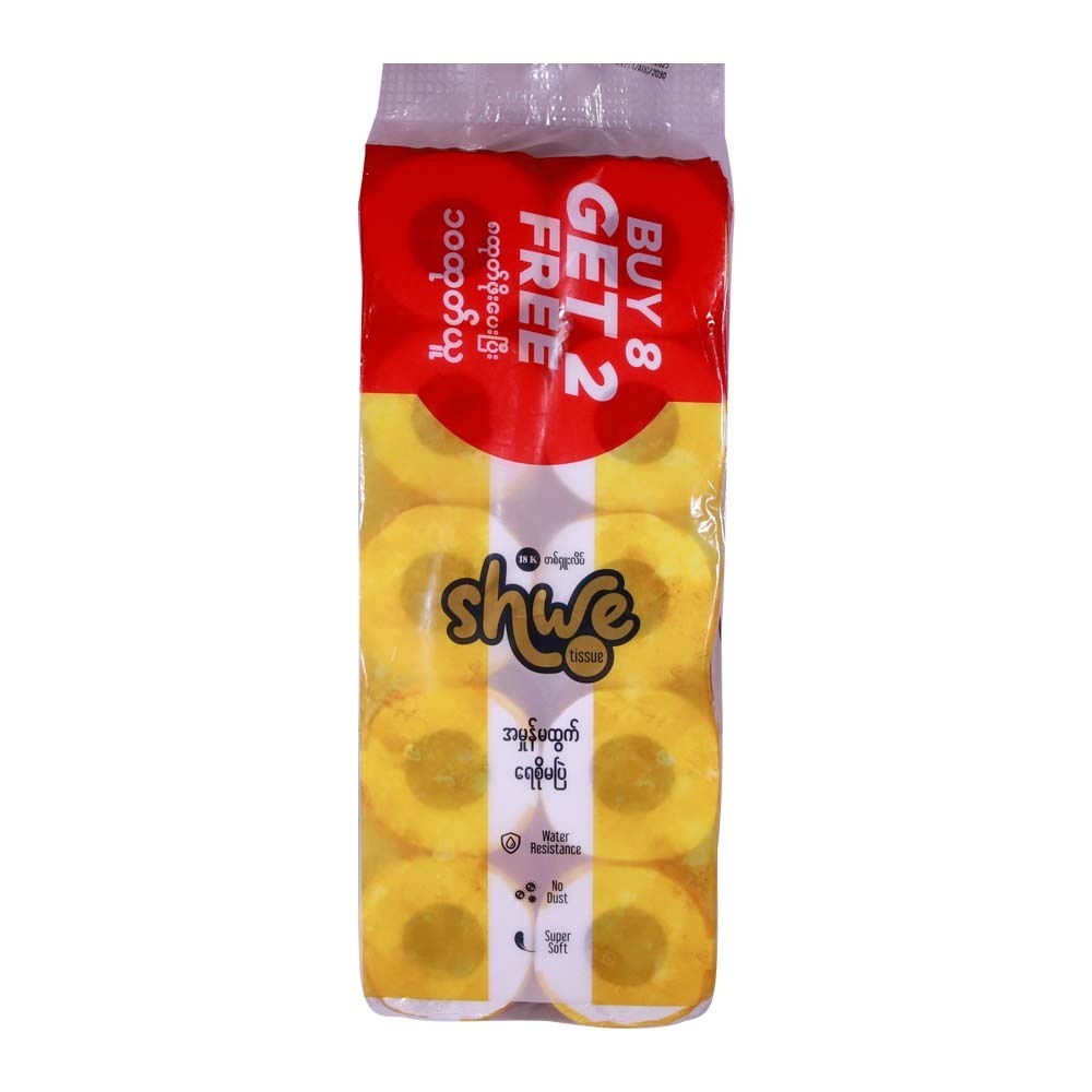 Shwe Bathroom Tissue 4Ply 10 Rolls