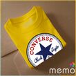 memo ygn Converse unisex Printing T-shirt DTF Quality sticker Printing-Yellow (Small)