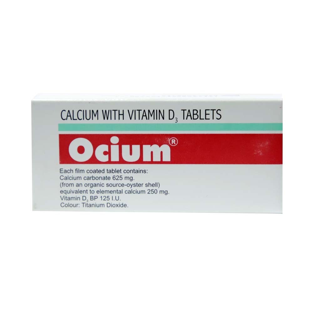 Ocium Calcium with Vitamin D3 Tablets 10PCS x 3