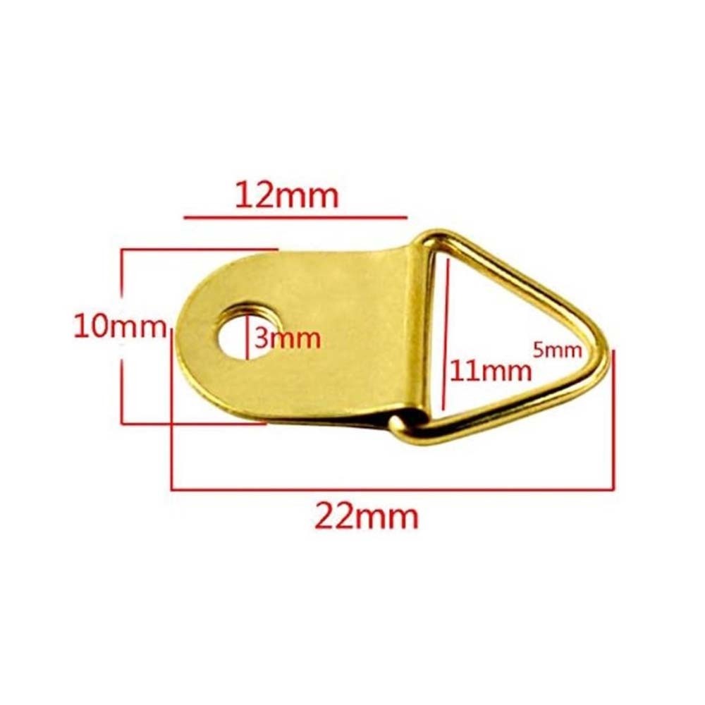 Jaramy Picture And Photo Frame Hangers Gold - 50PCS Pack