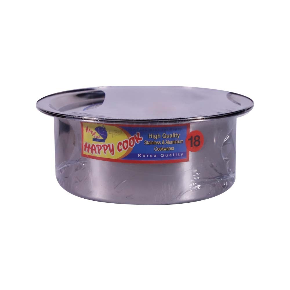 Happy Cook Steel Indian Pot 18cm