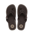 Cartago Arizona Thong Ad Flip (No-8) Brown & Dark Brown 212212BA31908