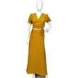 TS Dress Collection Crop Top String and Long Skirt Yellow XL