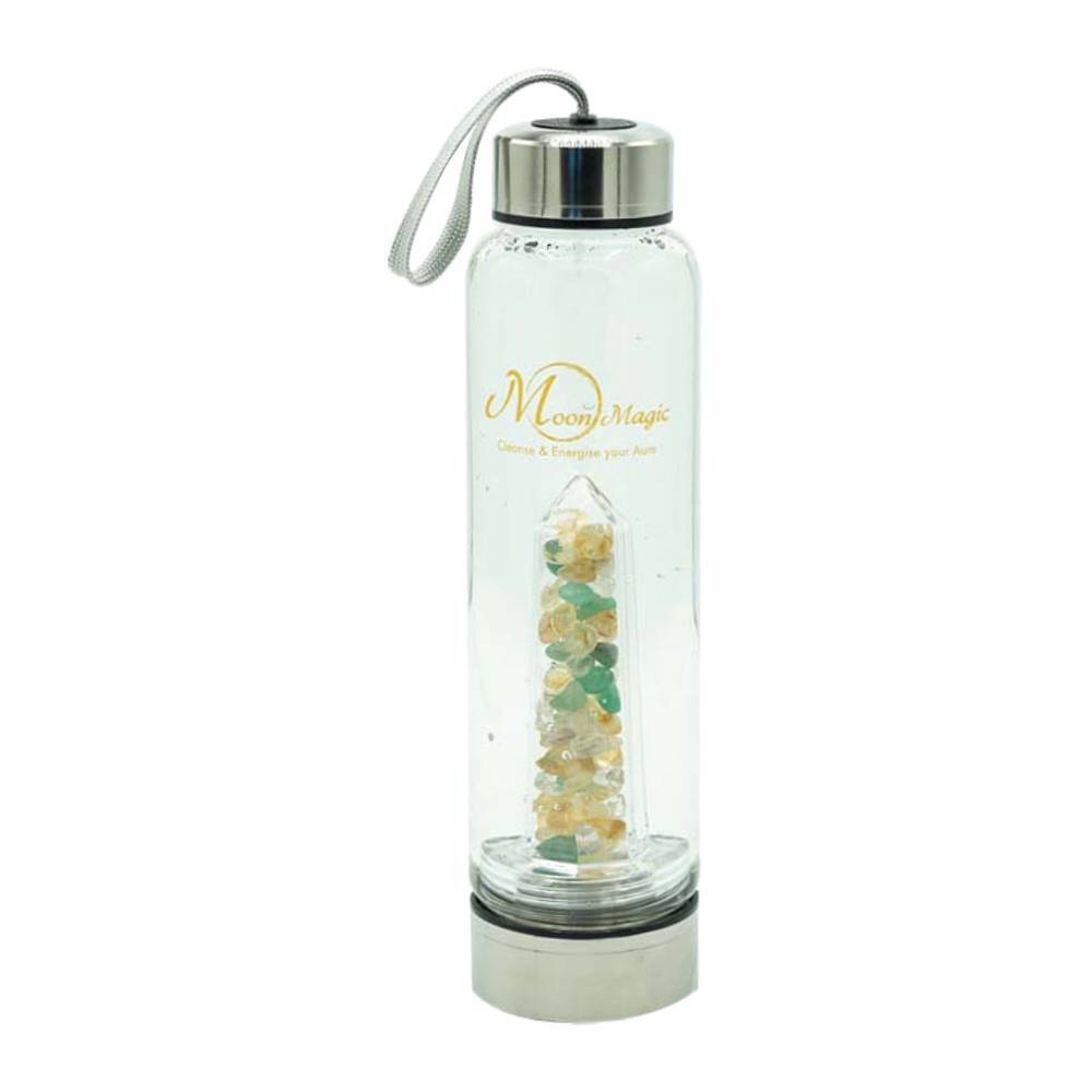 Moon Magic Lucky Abundance Crystal Water Bottle