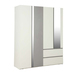 Index Essence Wardrobe 4Doors WT/FB