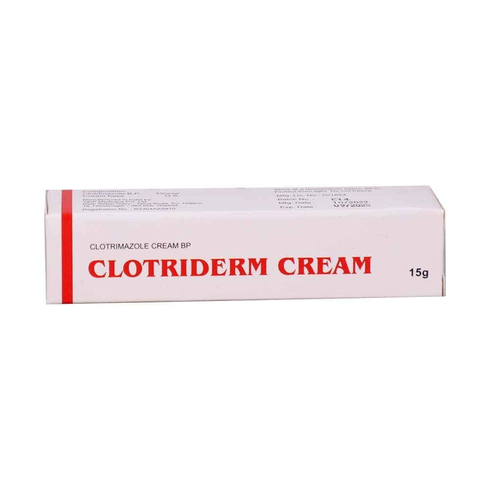 Clotriderm Clotrimazole 1% Cream 15G