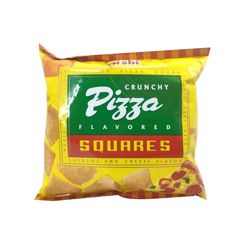 Oishi Crunchy Pizza Squares Snack 85G
