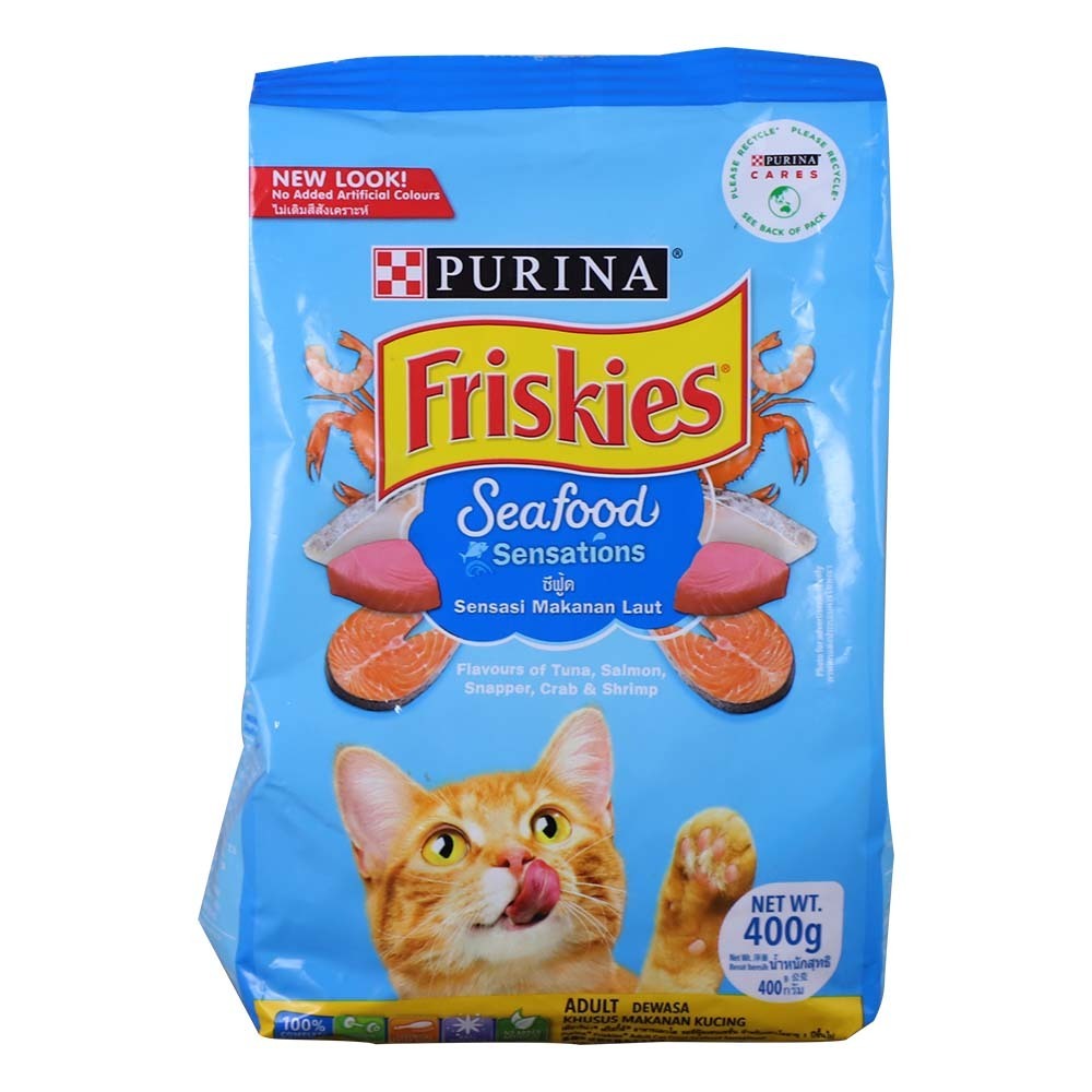 Friskies Cat Food Adult Seafood Sensations 400G