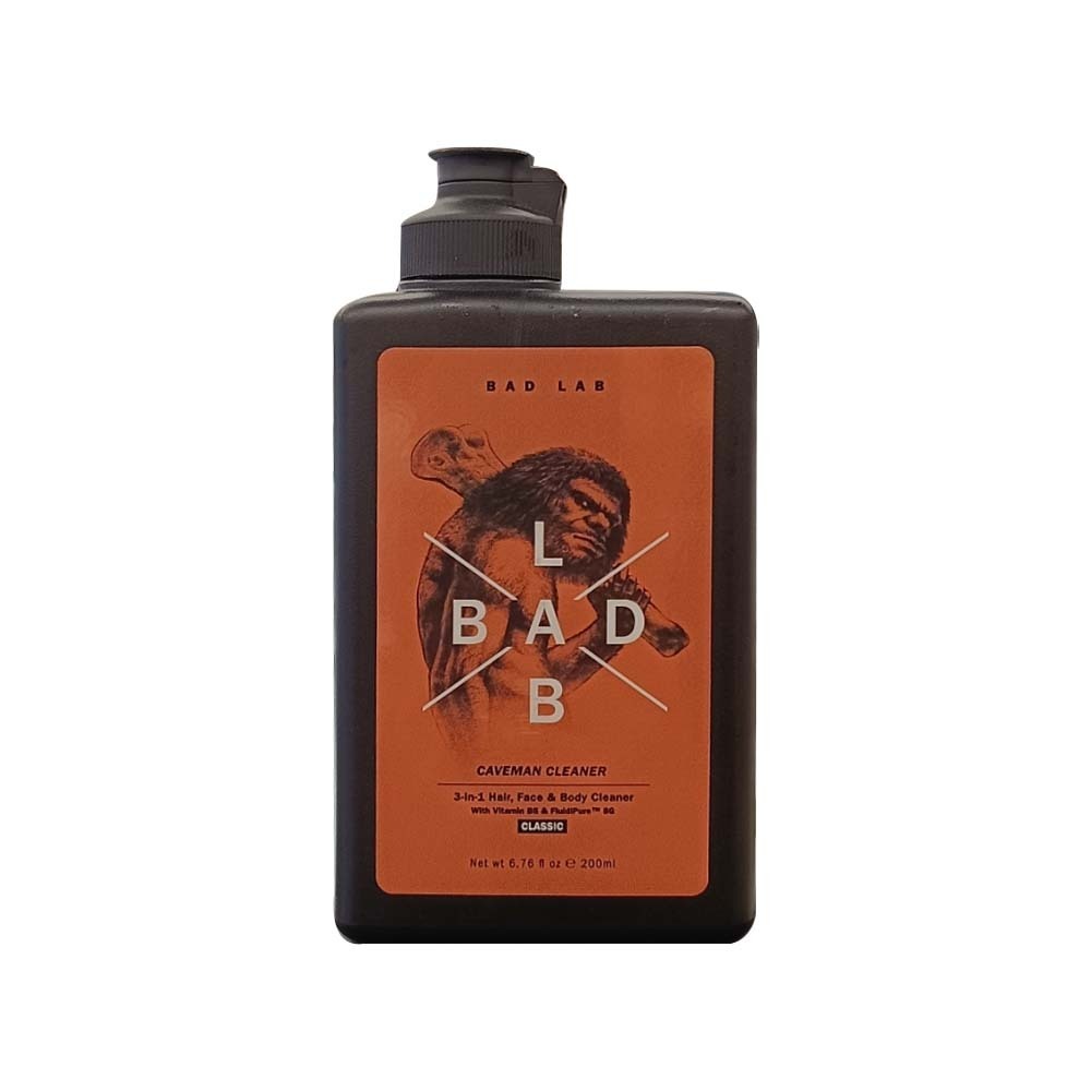 Bad Lab Caveman 3 In 1 Hair Face & Body Cleaner 200ML (Classic)