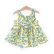 Floral Print Bowknot Sleeveless Baby Dress (9-12 Months) 19908137