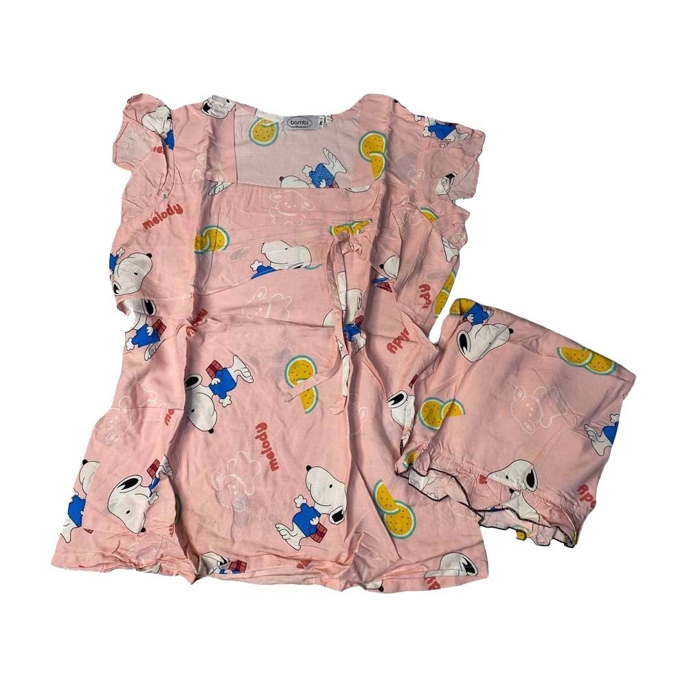 Bambi Womenwear Spant Oneset S/S Pink AA0056 XL