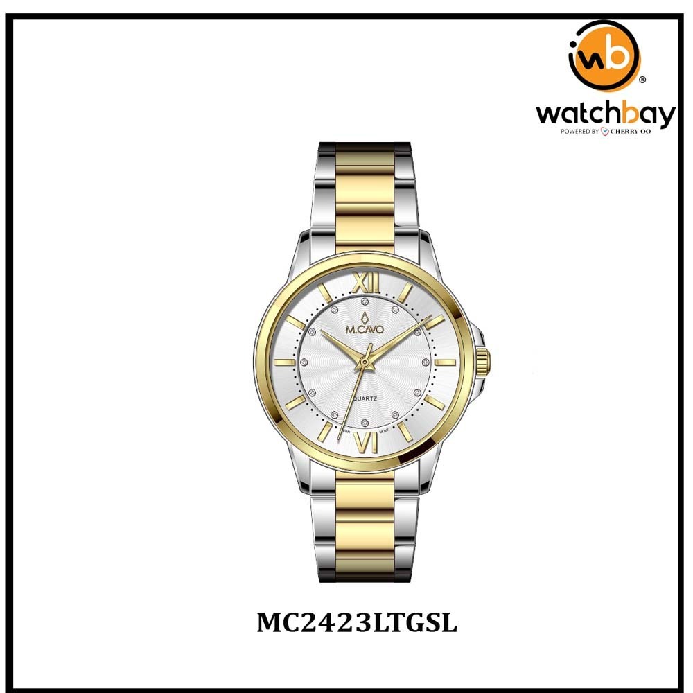 M.Cavo Women Watch MC2423LTGSL Cherry Oo