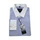 Man In White Luxury ကာလာစပ်အပြာအစင်းကြဲရှပ်အင်္ကျီလက်ရှည် MIW-084 (XL)