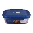 Super Lock Glass Rect Food Container 1050ML No.6221