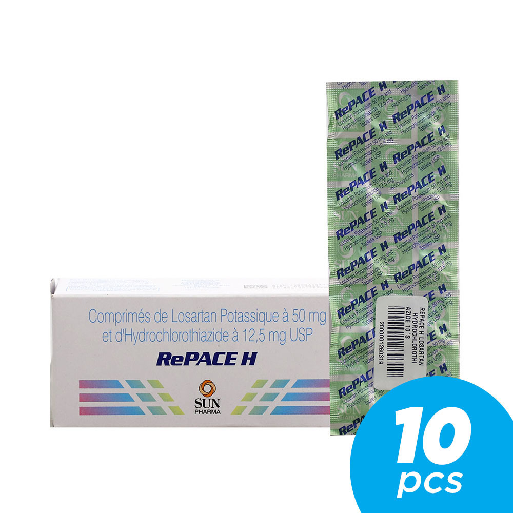 Repace H Losartan & Hydrochlorothiazide 10Tablets 1x10