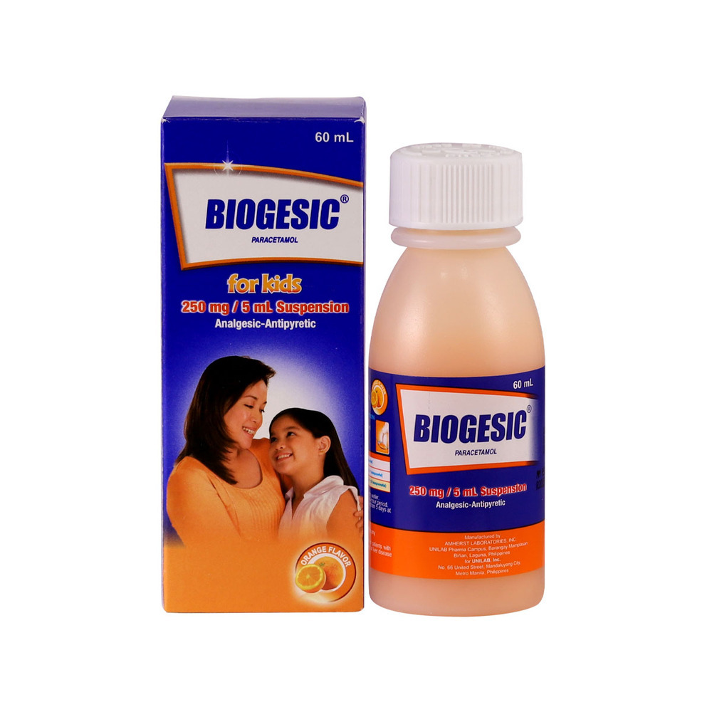 Biogesic Suspension 250MG (Orange)