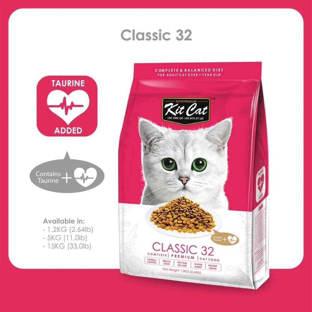 Kit Cat Premium Cat Food - Classic  32