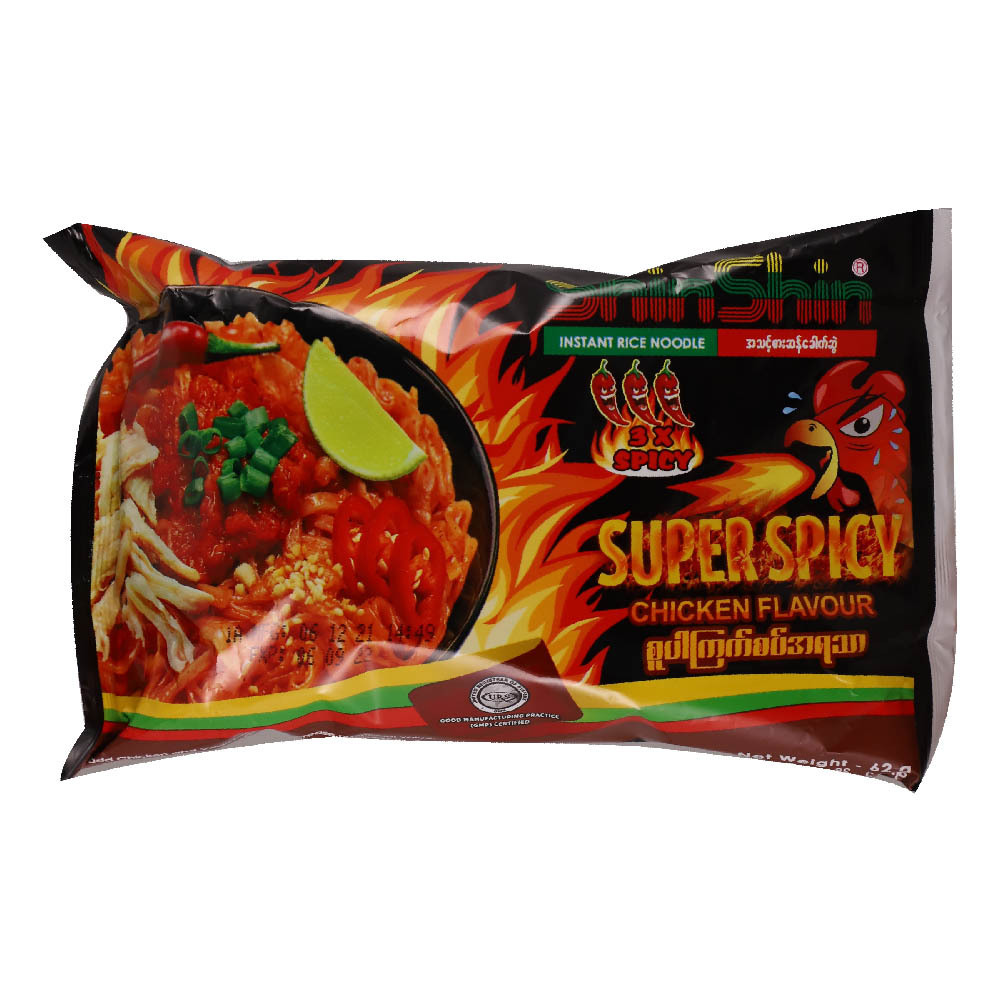 Shin Shin Rice Noodle Super Spicy Chicken 62G