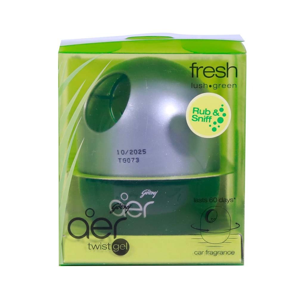 Aer Car Twist Gel Fresh Lush Green 45G