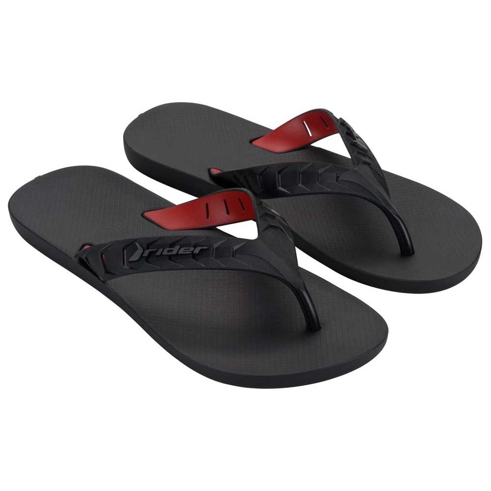Rider Street Duo Thong Ad Flip (No-9) Black & Red 212430BC59709