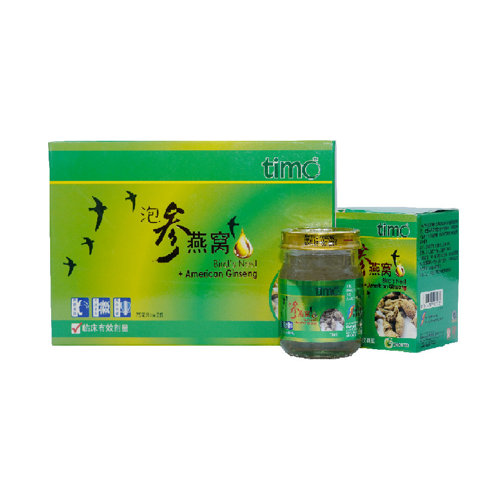 TIMO Bird's Nest With American Ginseng 6 x 75ML