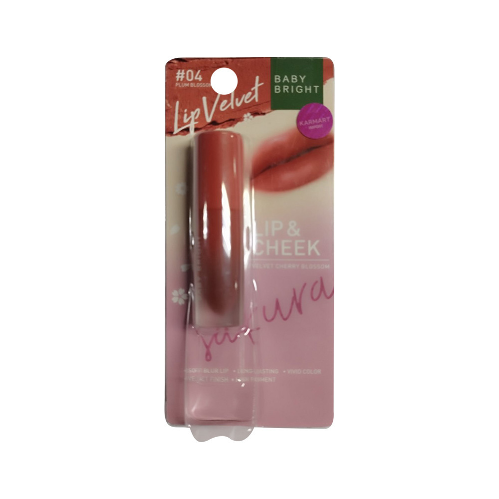 Baby Bright Lip & Cheek Velvet  2.4G (04 Plum Blossom)