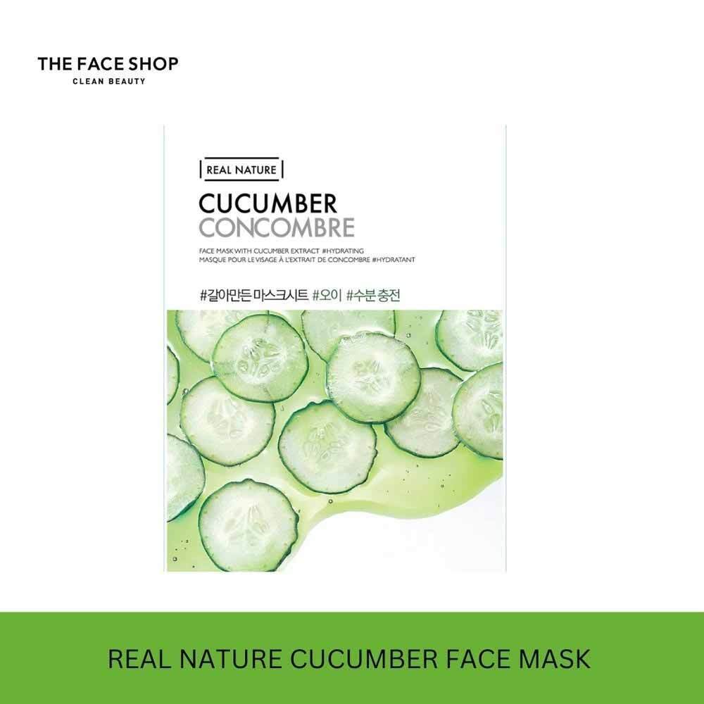 Thefaceshop Official Real Nature Mask Sheet Cucumber.2017 8806182590160