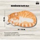 Gue Pet Cat Sleeping 3D Mat Yellow & White