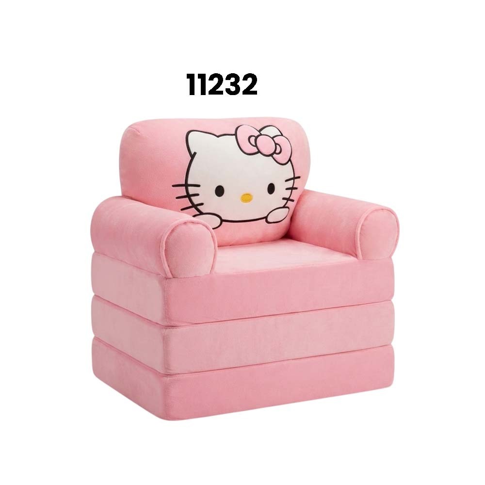Baby Cele Hello Kitty Foldable Kids Plush Sofa Chair 11232