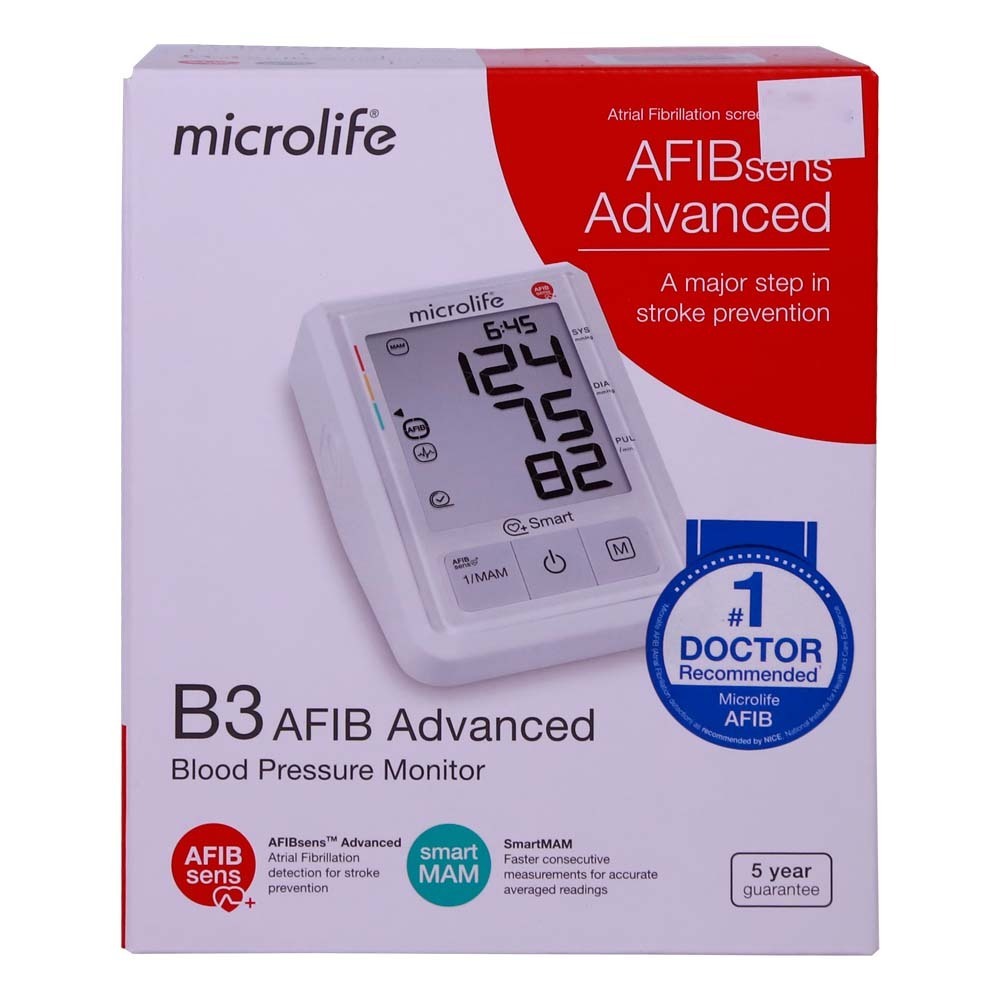 Microlife B3Afib Advanced Blood Pressure Monitor (Arm)