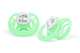 Pur Ventilated Symmetric Silicone Soother: 0-6 Months (14043) (Assorted Color: Green/Pink)