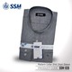 Madarin Collar Shirt Short Sleeve SSM-O-M-S-035 (Dark Gray) Large
