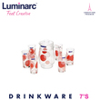 Luminarc Arcopal Red Romance Drink Set 7'S