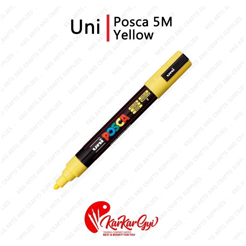 Uni Posca Marker 5M  1.8, 2.5mm Yellow