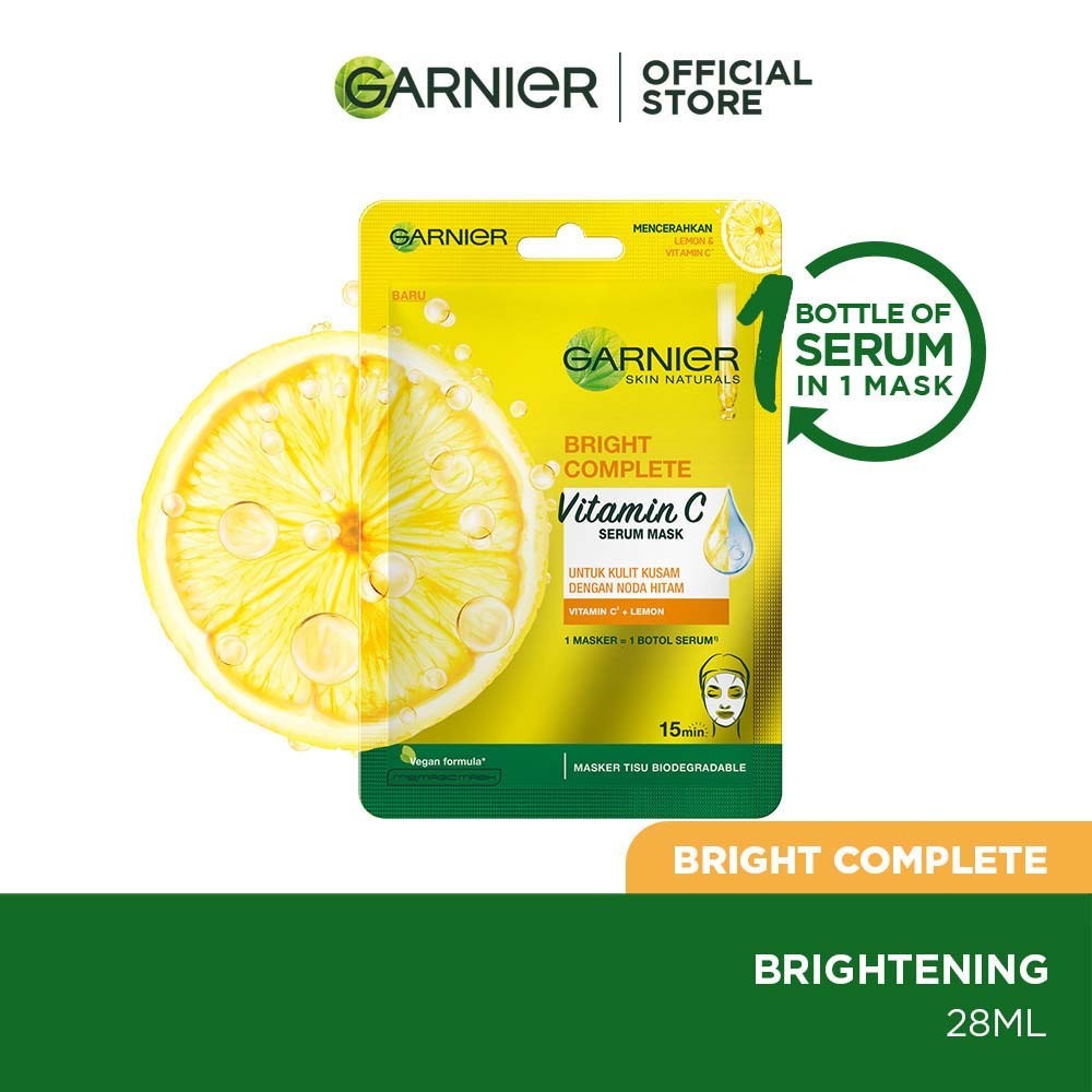 Garnier Bright Complete Brightening Serum Mask 28ML