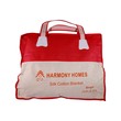 Harmony Homes Cotton Blanket 5x6.5ft Brown
