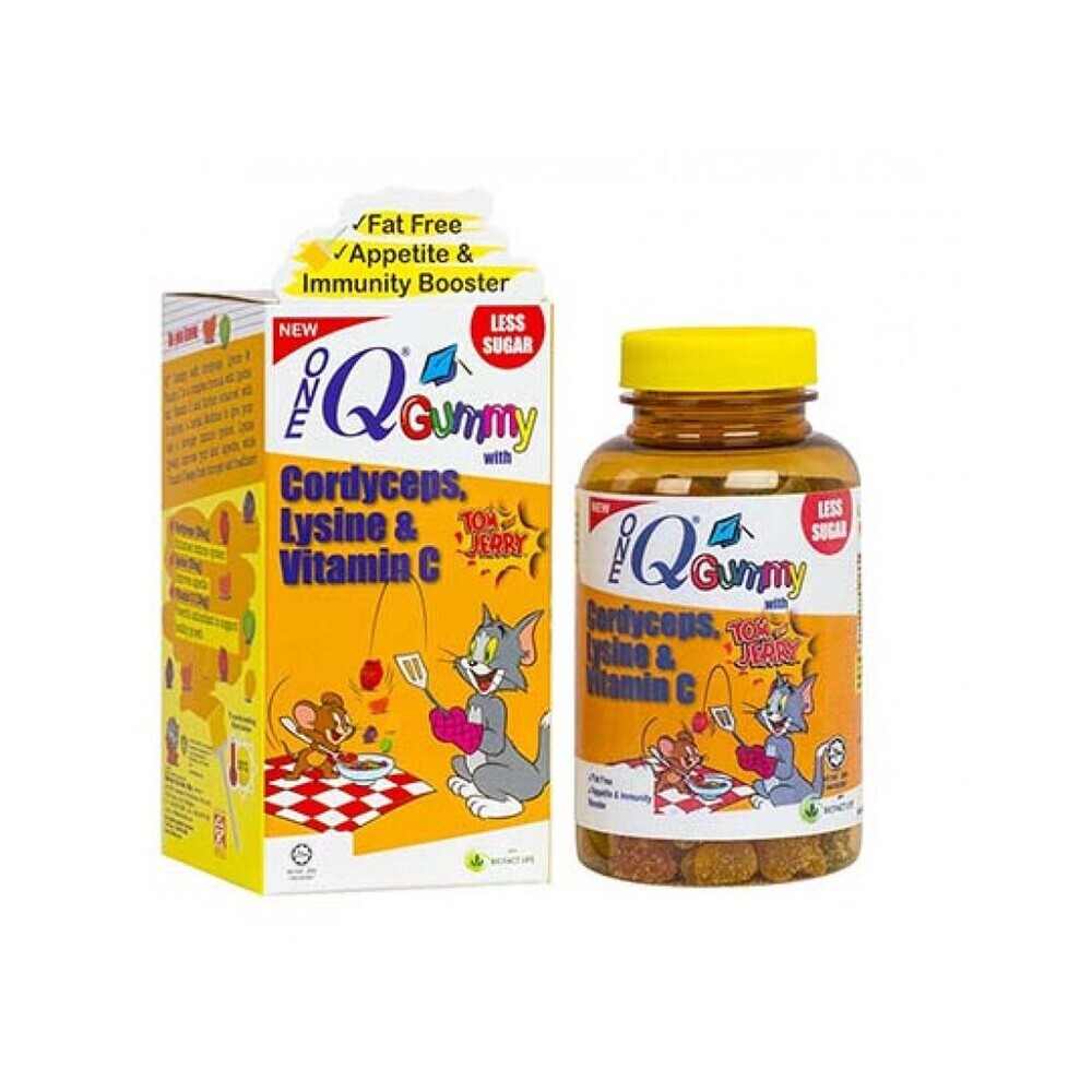 One Q Gummy With  Cordyceps/Lysine/Vit-C 120G