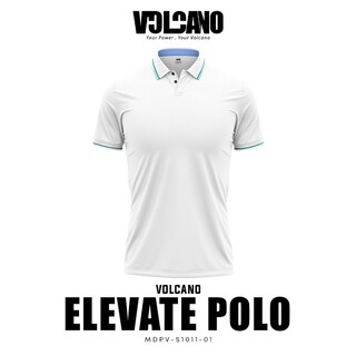 Volcano Men Elevate Polo Shirt White MDPV-S1011-01 Large