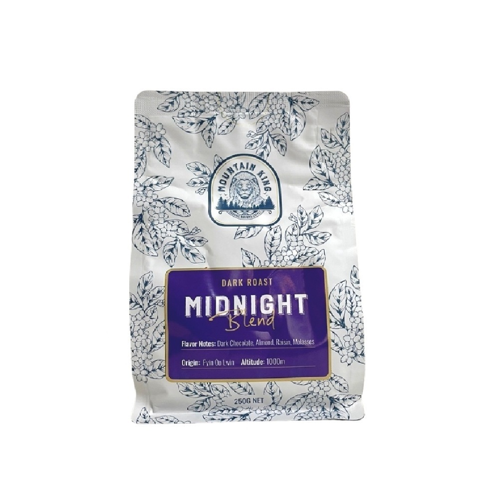 Mountain King 100% Arabica Midnight Blend Bean Coffee 250G