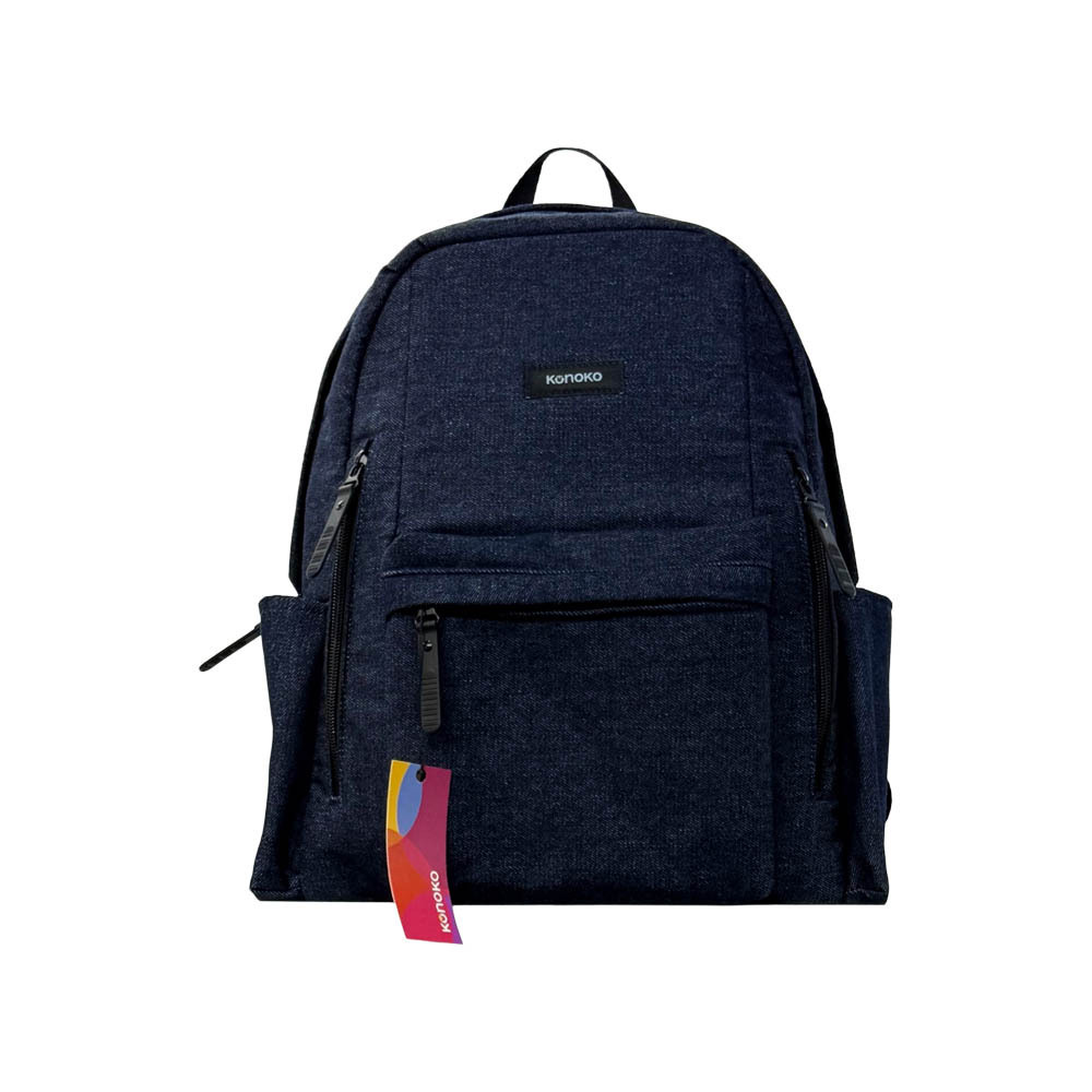 Konoko Zipper Backpack Medium (Blue Jean)