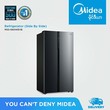 Midea Side by Side Refrigerator (510)Liter MSS-580WEVB