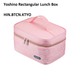 Yoshino Rectangular Lunch Box  HIN.BTCN.KTYO DxCxR-(156x117x58MM 270x170x140MM)