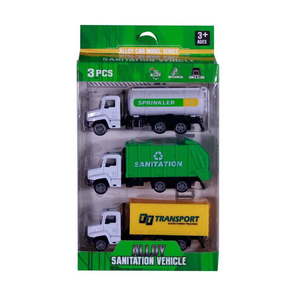 SF Alloy Sanitation Car 3PCS No.206-32