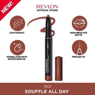 Revlon Colorstay Matte Lite Lip Crayon 1.4G (003 Souffle All Day)