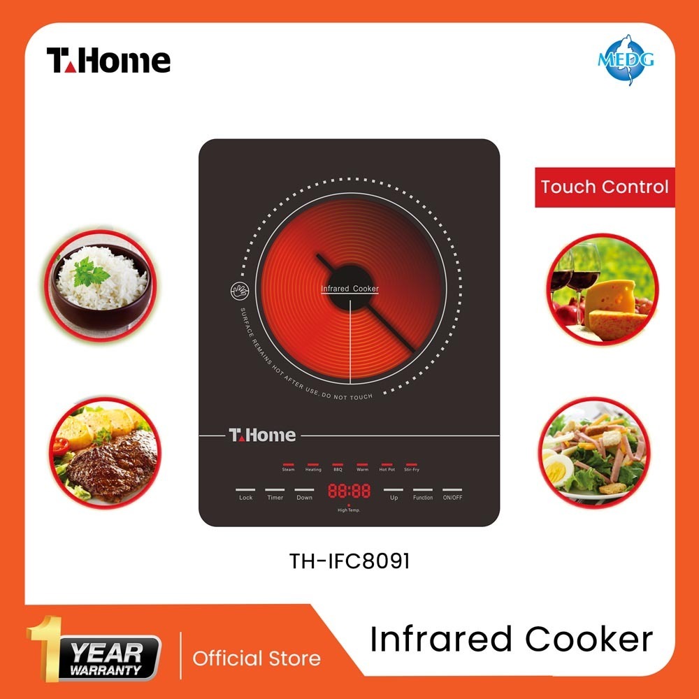 T-Home Induction/Infrared Cooker Infrared IFC8091
